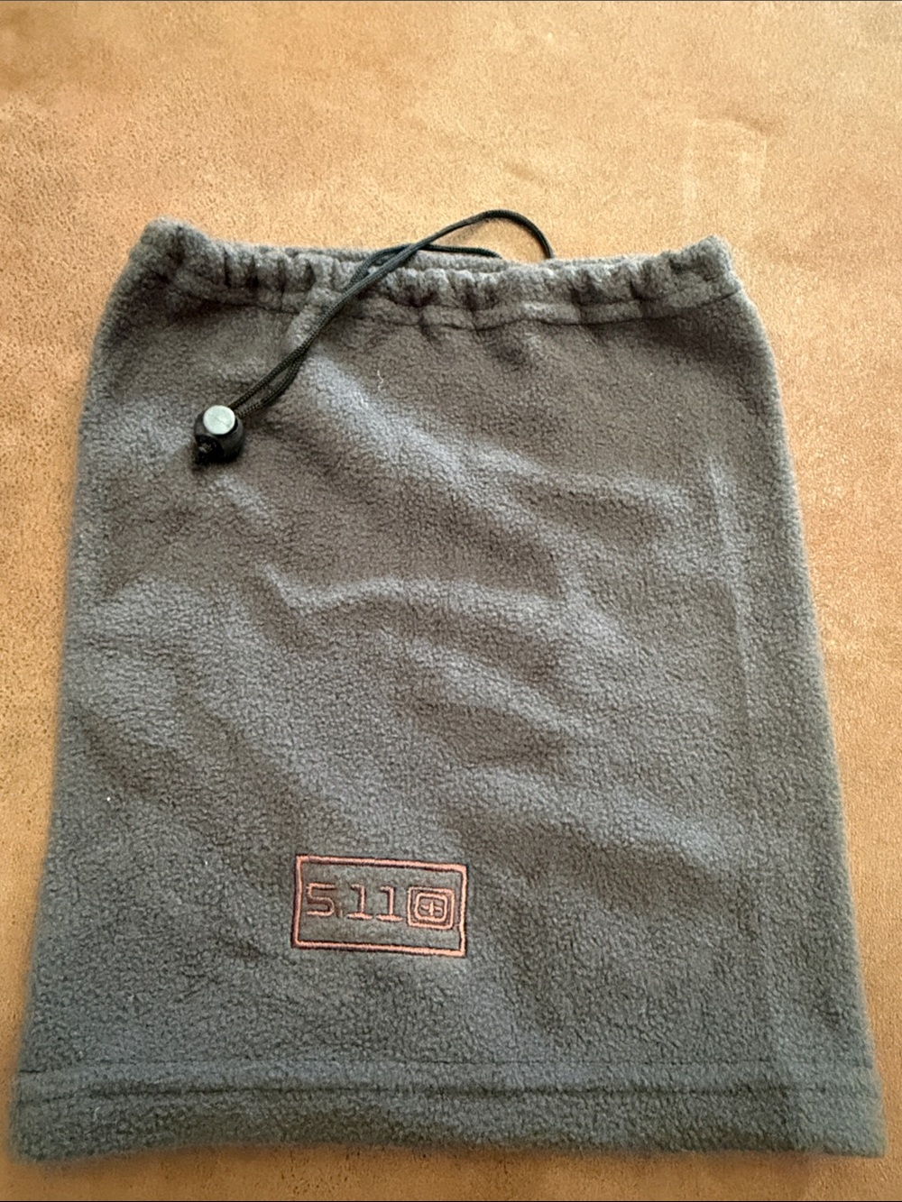 5.11 Tactical  Charcoal Fleece Neck WrapPale Black Fleece New